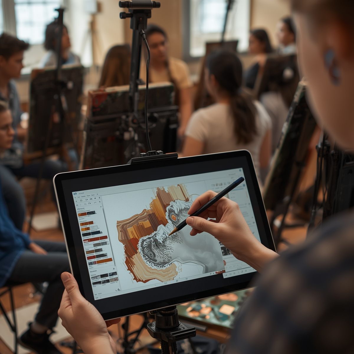 Student artwork from Wickstaroma