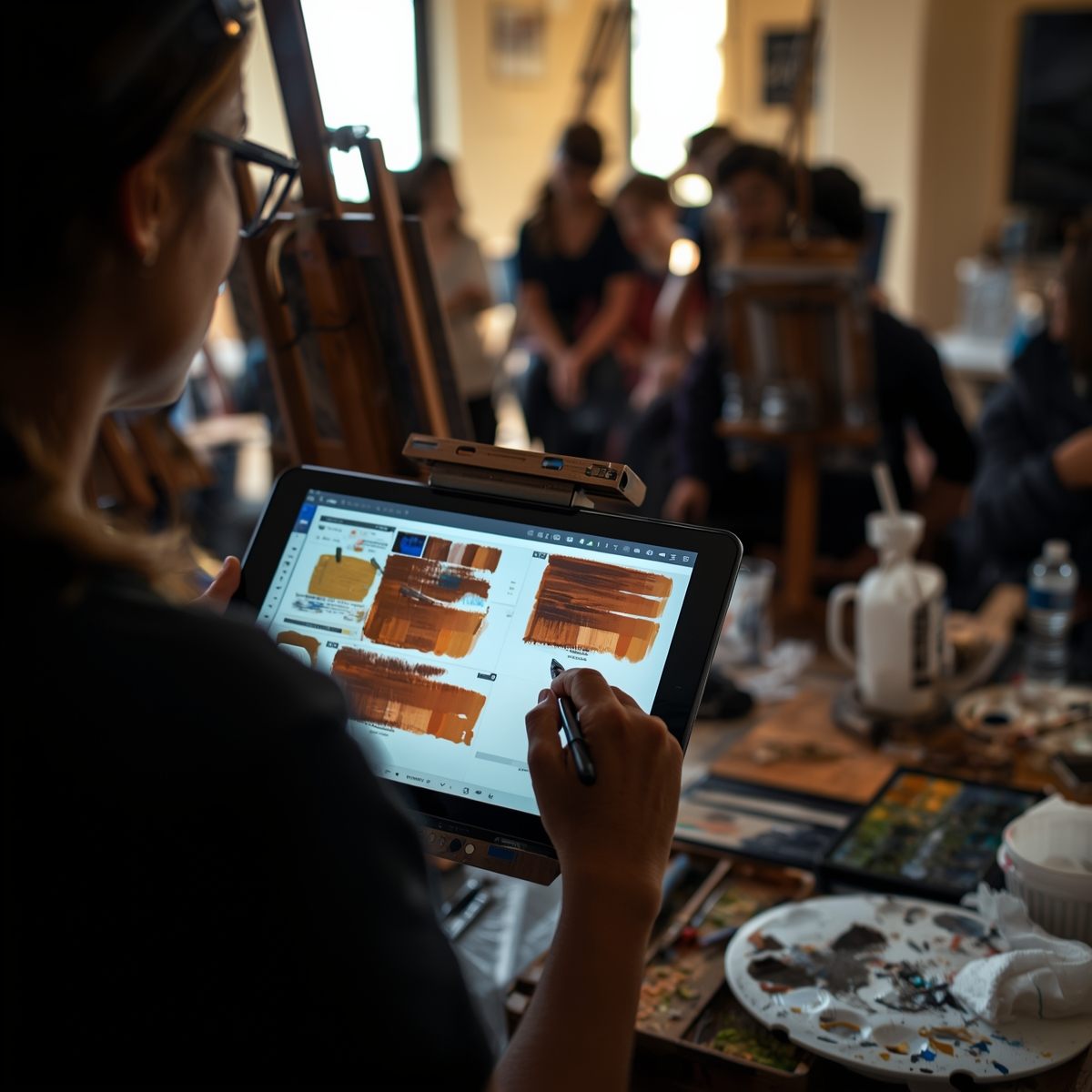 Student painting from Wickstaroma